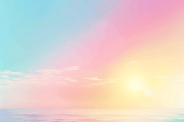 Soft pastel gradient background with gentle blur effect in soothing light pastel colors - obrazy, fototapety, plakaty