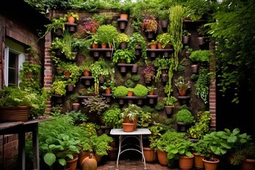 Vertical Herb Garden Patio Designs for Culinary Delight: Lush and Practical Green Spaces