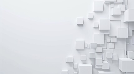 White cube box. pattern texture banner wallpaper background. copy space,