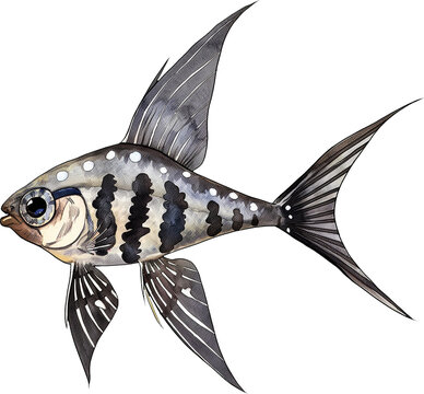 Banggai Cardinalfish watercolor