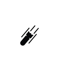 bombing icon, vector best flat icon.
