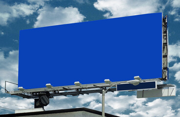 Outdoor Blank Billboard for Advertising under the Sky