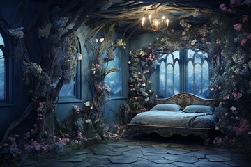 Enchanted Dreamy Art: Magical Fairy-Tale Bedroom wall decor & Enchanted Wallpapers