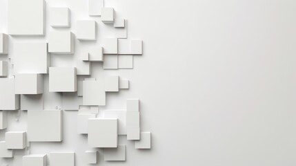 Obraz premium White cube box. pattern texture banner wallpaper background. copy space,