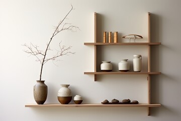 Minimalist Japanese Living Room: Clean Design, Japanese Pottery & Shelving Concepts