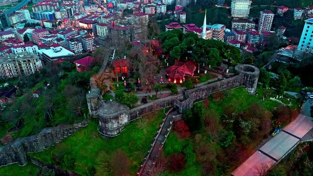 a view of the city from a high altitude