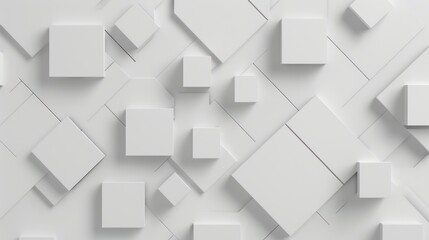 Fototapeta na wymiar White cube box. pattern texture banner wallpaper background. copy space,
