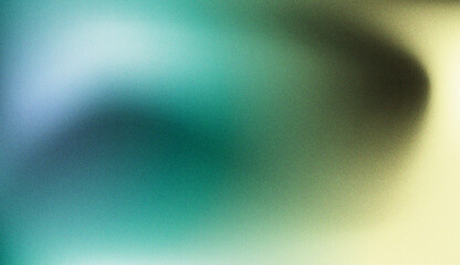 Yellow and blue color gradient background, grainy noise  texture