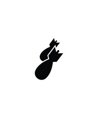 bombing icon, vector best flat icon.