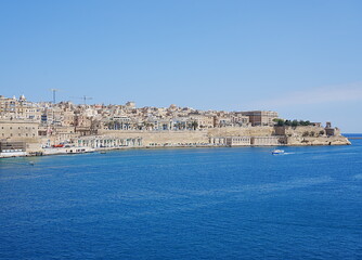 Fototapeta premium Scenic Valletta European capital city of Malta on May
