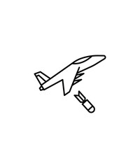 war icon, vector best line icon.