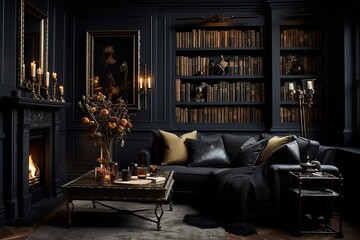 Brooding Paint Colors: Moody Gothic Living Room Inspirations, Deep & Immersive