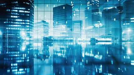 Obraz premium low angle view of skyscrapers in Shenzhen,China.