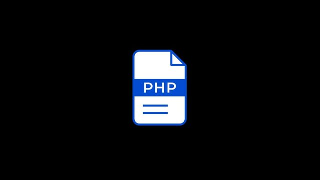 Php File format extension Animation with transparent background 