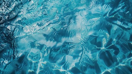 Top view Sea surface. blue water texture background, blue sea water texture. - obrazy, fototapety, plakaty