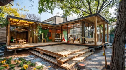 Fototapeta premium Nature-Inspired Nursery School
