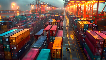 Global Trade in Focus: Open Container Yard Capturing the Essence of Import and Export