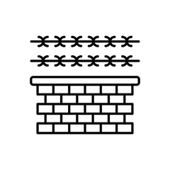 Barbed Wire vector icon