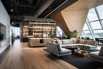 Innovative Contemporary Office Designs: Embracing Tech-Friendly Atmosphere with Modern Furniture