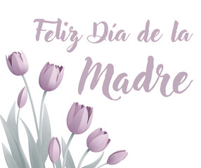 Mothers Day Spanish Feliz Dia De La Madre Design - obrazy, fototapety, plakaty