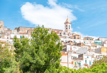 view of Minervino Murge city. Puglia. Italy. - obrazy, fototapety, plakaty