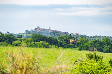 medieval village of Montemerano, Grosseto, Tuscany, Italy