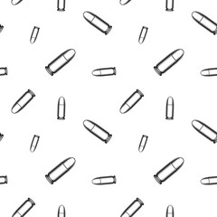 Repeated black and white chrome bullets, seamless pattern background or wallpaper.