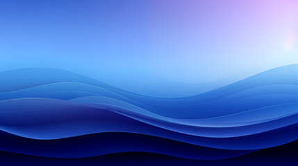 Fototapeta premium Elegant Blue Layered Hills Abstract Background