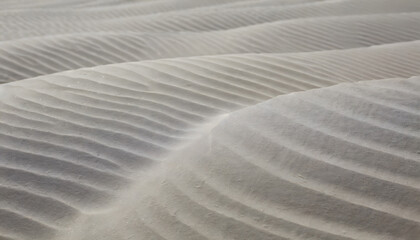 Obraz premium White sand texture curves. Generative AI.
