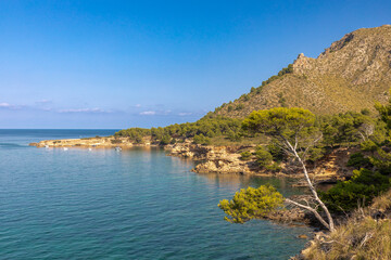 Fototapeta na wymiar Bucht von Es Calo bei Betlem, Mallorca