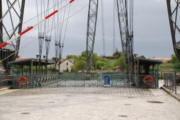 Le pont transbordeur de Rochefort, Charente Maritime, France - obrazy, fototapety, plakaty