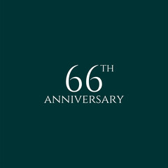 66th logo design, 66th anniversary logo design, vector, symbol, icon