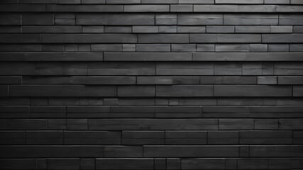  brick wall with wooden floor may used as background. brick wall, dark background for design. AI...