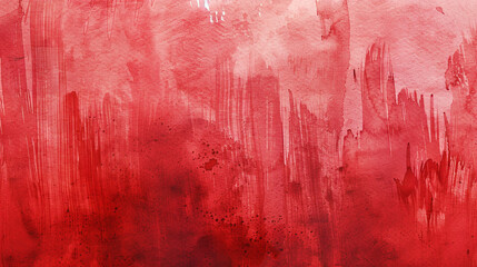 red watercolor background, clean Paper texture - obrazy, fototapety, plakaty