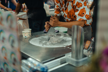 Handmade ice cream at the night market