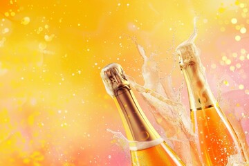 "Cheers to Glamour: High-End Celebrations with Sparkling Champagne, Festive Bubbles, and Elegant Toasts, Ideal for Luxurious Events and Gala Nights."