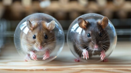 Male and female rodent pets .
