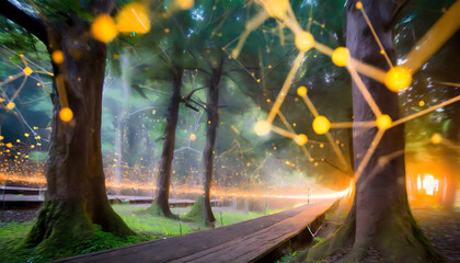 Neural Network Forest. Generative AI.