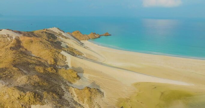 Aerial view of Detwah Lagoon in Socotra Island, Yemen.