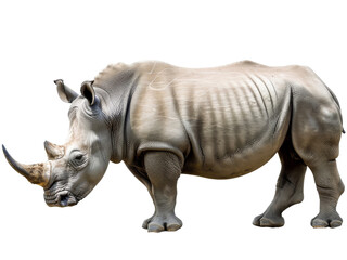Obraz premium rhino isolated on a transparent background. PNG