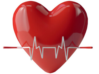 heart and heartbeat symbol