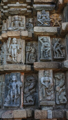 The Erotic Carvings on the Chandraditya Temple, 11th Century Lord Shiva Temple, Barsur, Chhattisgarh, India.