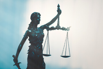 The Statue of Justice, lady justice or Iustitia - obrazy, fototapety, plakaty