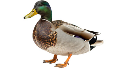 Obraz premium mallard duck isolated on a transparent background. PNG