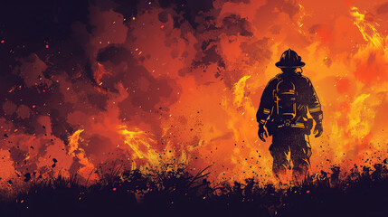 International Firefighter's Day  Suitable for Poster, Banners, campaign and greeting card