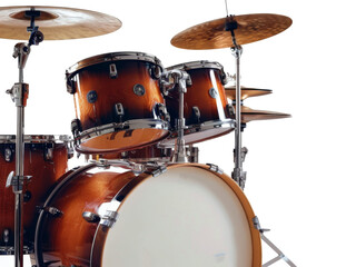 drum kit  isolated on a transparent background. PNG

