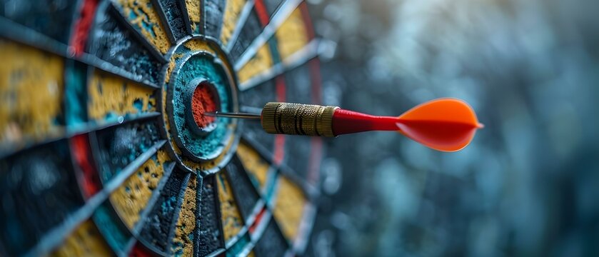 Targeting Success: OKR Strategy's Bullseye. Concept Growth Mindset for Team Success, Mastering Time Management, Effective Communication Skills, Cultivating Resilience