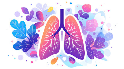 World Asthma Day. Awareness Day.  lung icon. Annual health prevention day concept for banner, poster, card and background design. Asthma day creative poster, banner design. - obrazy, fototapety, plakaty