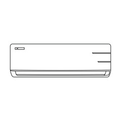 Ac cooling air conditioner vector design and line art. Ac air condition vector images. 