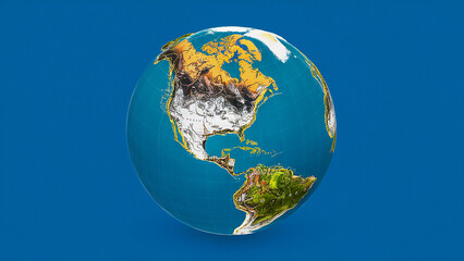 earth globe. Ai generate